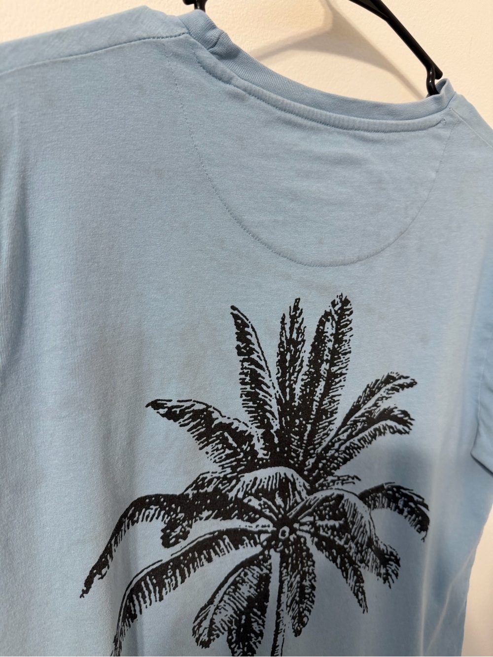Denim & Flower Sky-Blue Palm Graphic Short Sleeve Tee - Picture 4 of 7